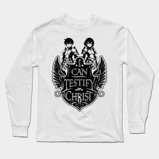 I Can Testify of Christ with Kiddos Long Sleeve T-Shirt